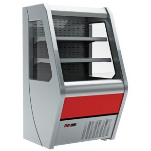 Medium-temperature display case F 13-07 VM 1.3-2 gray/red (Carboma 1260/700 VHSp-1.3) (Slide) (+2...+7C, 1330x700x1260 in)