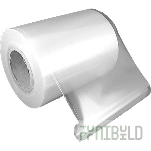 PE/PET film 360 in x 54 µm with saw effect, transparent.