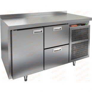 Table with refrigerated cabinet Hicold SN12/TN (1390x600x850mm, 0.42 kW, 220V, -2...+10 °C)