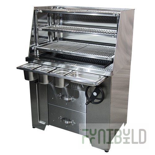 Multifunctional charcoal barbecue UMM/2/11306(ROBATA) (1000x630x1422, grid for frying steak/fish/shash