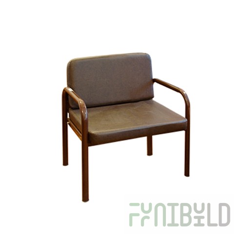 Sofa-chair on a round tube, vinyl leather art.880.1