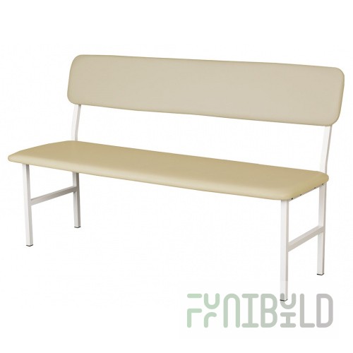 Medical bench with backrest MD BS 840x1500x500