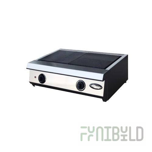 Electric stove 2-burner tabletop without oven F2ZhTLpe (800x500x330 in, 6 kW, 380 V)