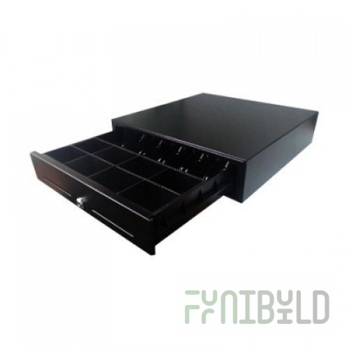 Cash drawer Fort 5K (black) 3-position lock (Atol)