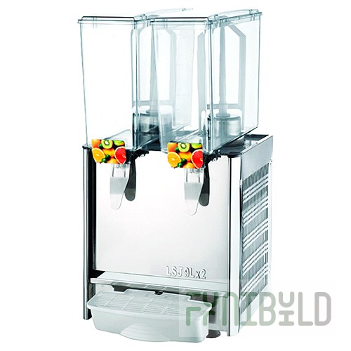 Juice cooler LSJ9X2 (330x440x670mm, 2x9l, +7...+12°С, 0.28 kW, 220V)
