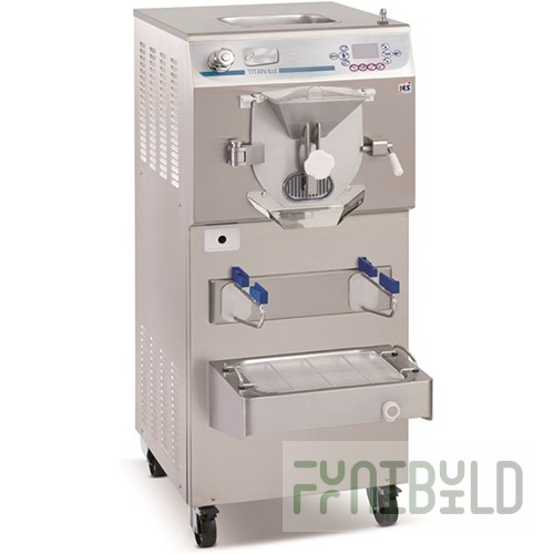 Floor-standing batch freezer for ice cream Frigomat TITAN 60 LCD (1430x600x670 in, 5.8 kW, 400 V, cooled water)