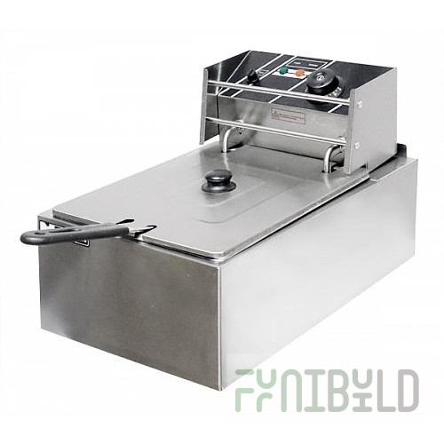 Deep fryer HURAKAN HKN-FR6L (285x450x310, 1 boiler with a capacity of 6 l with a lid, 1 deep fryer basket)