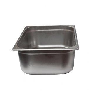 Gastronorm container without lid stainless steel GN-1/1 depth 150, 18.4 l, (530x325x150 in), in pack 5/10 pcs.