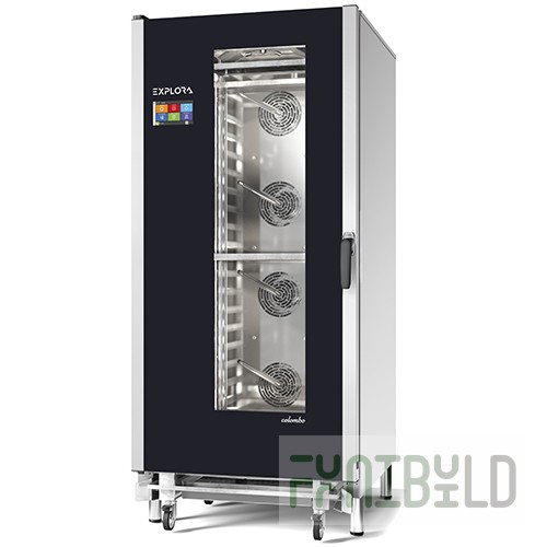 Combi steamer PIRON PF7916 EXPLORA COLOMBO (16,600x400, 870x1000x1930 in, 36 kW, 380 V)