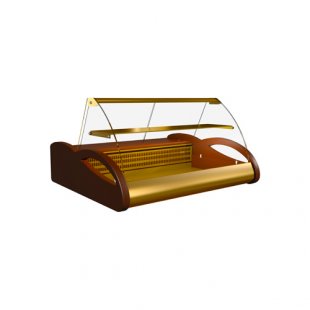 Medium-temperature bar display case 1500x865x630mm A87 SM 1.5-1(VHS-1.5 Argo Lux) 0...+7C, 0.69 sq.m