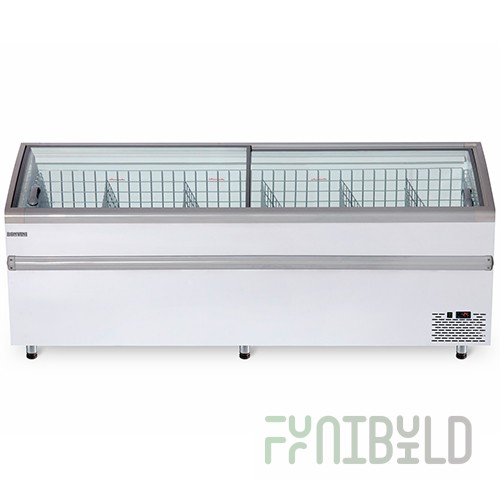 Bonet freezer chest V=920 l. BFG 2100 gray (+10 to 0…..-18 to -25 C, 2105x860x830mm, 8kW, 220V)