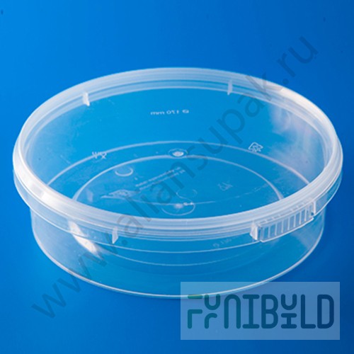 Jar 1 l, D=170 in, with seal, bottom D=158 in, h=62 in