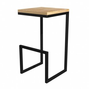 Frame of bar stool Loft-2 320x320x710 in, art. StBar-2 m/k black moire
