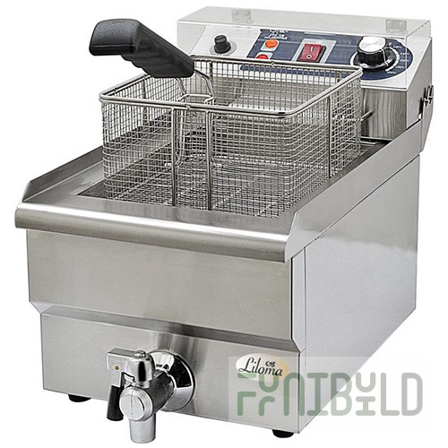 Deep fryer LILOMA FLT 10 (290x500x400mm, 10 liters, with plastic protective lid)