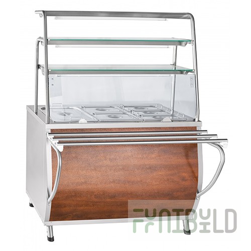 2-dish bain-marie EMK-70T steam (3 shelves, lighting, with gastro, 1120 in) kashir. (1120x766 (1024) x1624 in, 230V)