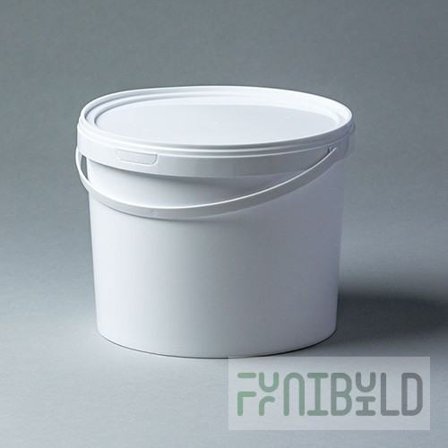 Round bucket 11.3 l. white, lock D=300 in