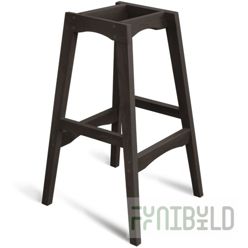 Bar stool frame SHT-S65 (wenge), 450x460x730 in