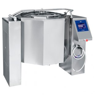 Cooking kettle KPEM-60-OMP with TFT-screen with mixer steam jacket (60l, 1132x821x1173, 120C)