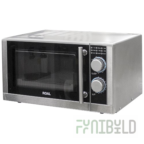 Microwave oven P90025L-T2 ROAL (483x430x281mm, 25l, 1.4kW, stainless steel, microwave + grill, 220V)