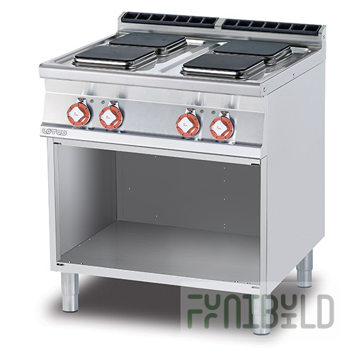 Electric stove LOTUS PCQ-78ET (4-piece 700-th series, 800x705x900mm, 10.4 kW, 380V)