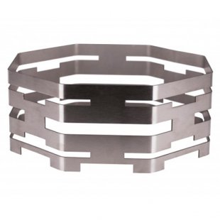Octagonal buffet base 400x150mm, stainless steel, art. 00422