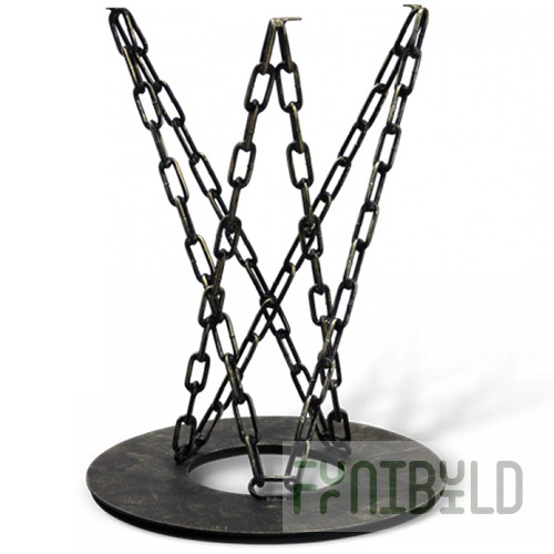 Table frame SHT-TU11 (black/gold patina) 600x600x745 in