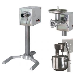 Universal kitchen machine UKM-07 (meat grinder, beater with 1 tank for 25 l, sifter, stand) (drive. mech. 380 V, 1.12 / 1.5 kW, 170/330 rpm, meat grinder for grinding meat into mince 180 kg / hour, mech.