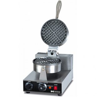 Waffle iron HURAKAN HKN-GES1M (250x360x270mm, round working surface, 1 kW, 220V)
