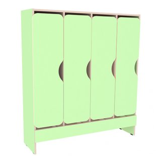 Children's wardrobe 4-section 1200x350x1350mm, art. ШД-4 (SALAD)