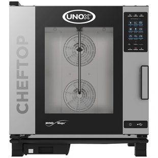 Combi steamer UNOX XEVC-0711-EPRM (750x783x842 in, 380 V, 11.7 kW, 7 GN 1/1)