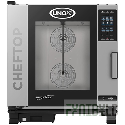 Combi steamer UNOX XEVC-0711-EPRM (750x783x842 in, 380 V, 11.7 kW, 7 GN 1/1)