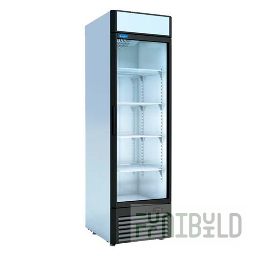 Medium-temperature cabinet V=480 l, CAPRI 0.5SK (glass door, canape) 0..+7 C, 595x710x2030 in
