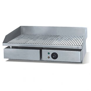 Frying surface WY-821 (550x450x230 in, 3 kW, 220 V, ribbed frying surface, stainless steel)