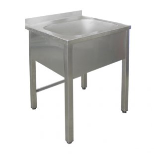 Washing bath, solid-drawn PROFI VMOtsb1-450PNT with side 550x600x890-910 in (capacity 450x450x300)