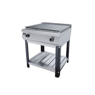 Gas stove without oven with solid surface F4ZhTLSPG (800x800x900 in, 2 burners, 220 V, 14.4 kW, weight 121 kg)
