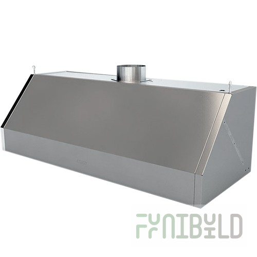 Ventilation hood ZVN-1/700/1200 (1220x800x505), AISI430, exhaust, collapsible