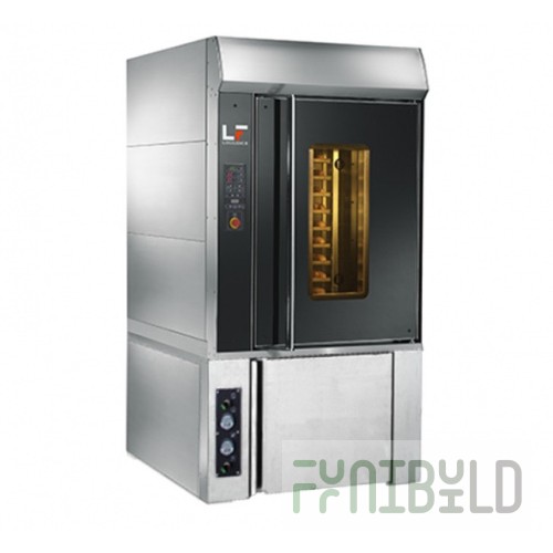 Rotary oven Logiudice Forni FOX 10T/LFRCE-10T 4060 + proofing chamber (1250x1000x2200, 20 kW, 380 V, proofing 1.5 kW)