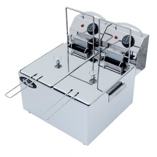 Electric deep fryer F2FrE (2 gastronorm containers of 5 l.) (365x430x335 in, 220 V, 2.6 kW, weight 9 kg)