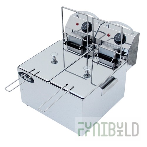 Electric deep fryer F2FrE (2 gastronorm containers of 5 l.) (365x430x335 in, 220 V, 2.6 kW, weight 9 kg)