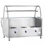 Food warmer 1 course 3 burners PMES-70M-01