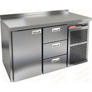 Table with refrigerated cabinet Hicold SN13 BR2 TN (1505x600x850mm, -2...+10 °C)