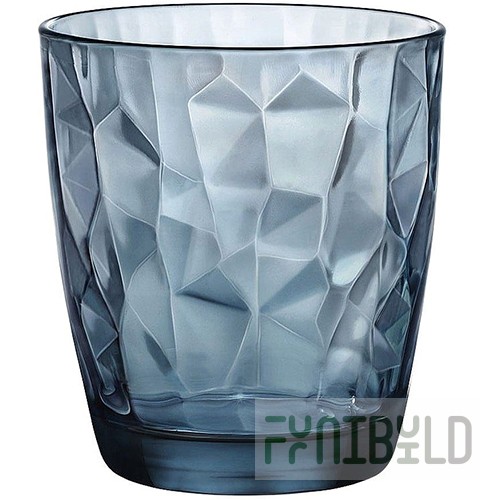 Old Fashion 305ml d=84 h=93mm "Diamond" blue, art.01020494, in pack.6 pcs.