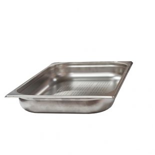 Perforated gastronorm container without lid stainless steel GN-1/2 depth 65 (325x265x65 in.), in pack. 5/10 pcs.