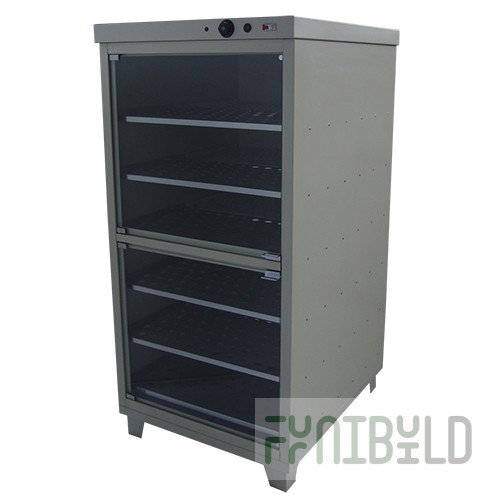 Proofing cabinet RPK 1/22151 (800x995x1660mm, full stainless steel, 6 guides with stainless steel shelves)