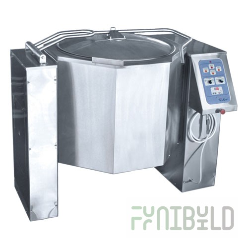 Electric food boiler KPEM-250 O (250 l, 1510x1020x1360 in) without mixer, solid-drawn