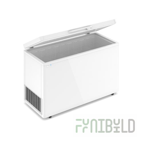 Chest freezer V=450l, F 500 S, -12..-25C, 1400x600x840 in, solid lid (2 baskets)