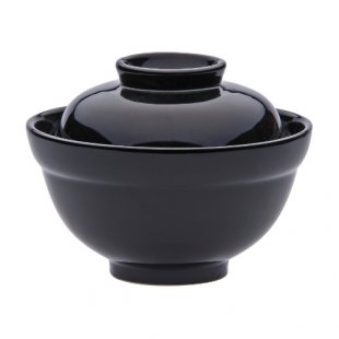 Tureen d=15.5 cm, 400 ml black ceramics art.1202(BLK)
