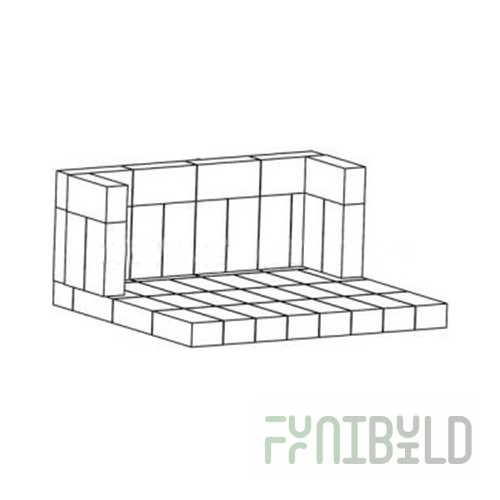 Set of bricks (46 pieces) ARGENTINA