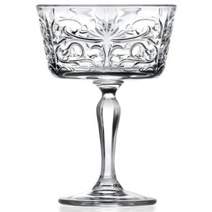 Champagne glass saucer 260ml Luxion RCR Italy