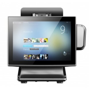 Touch POS terminal Mitsu Titan-15 black (Intel Celeron J1900 (2.0 GHz), 4GB DDR3, SSD 64 Gb) MSR